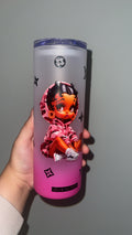 Pink Glass Ombre Tumbler 25oz