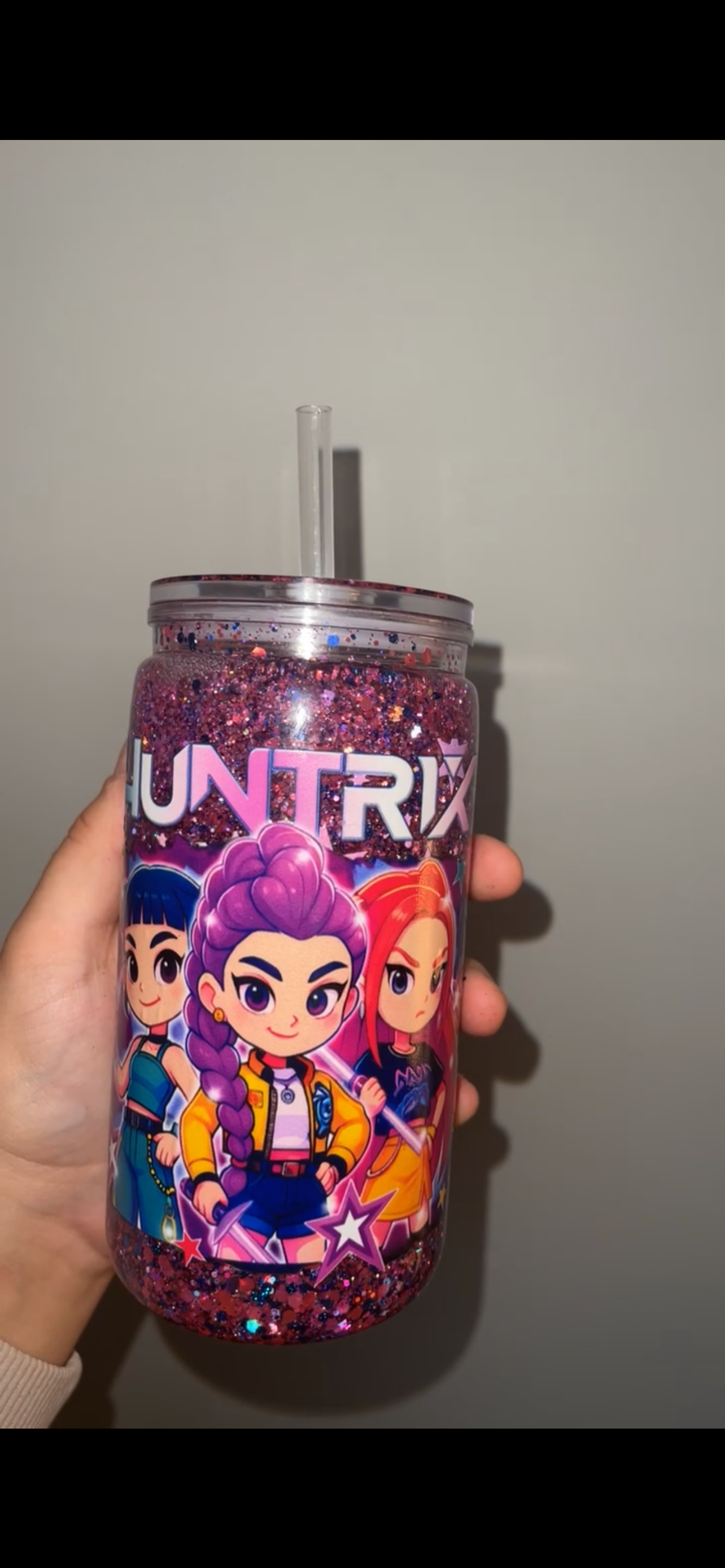 16oz pre-made Snowglobe tumbler